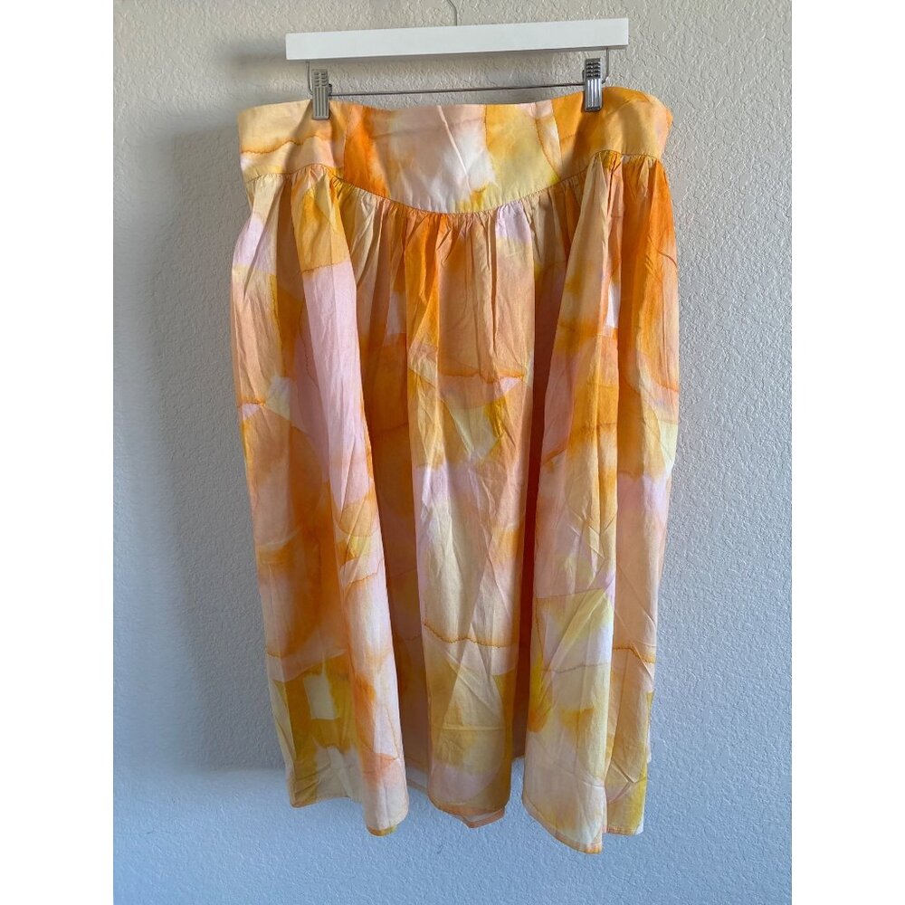 Eloquii Yellow and Orange Skirt Womens Size 18 NWTs